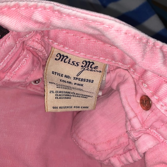 Miss Me jeans pink Signature Skinny style TP5853S2 size 26 - Picture 10 of 10